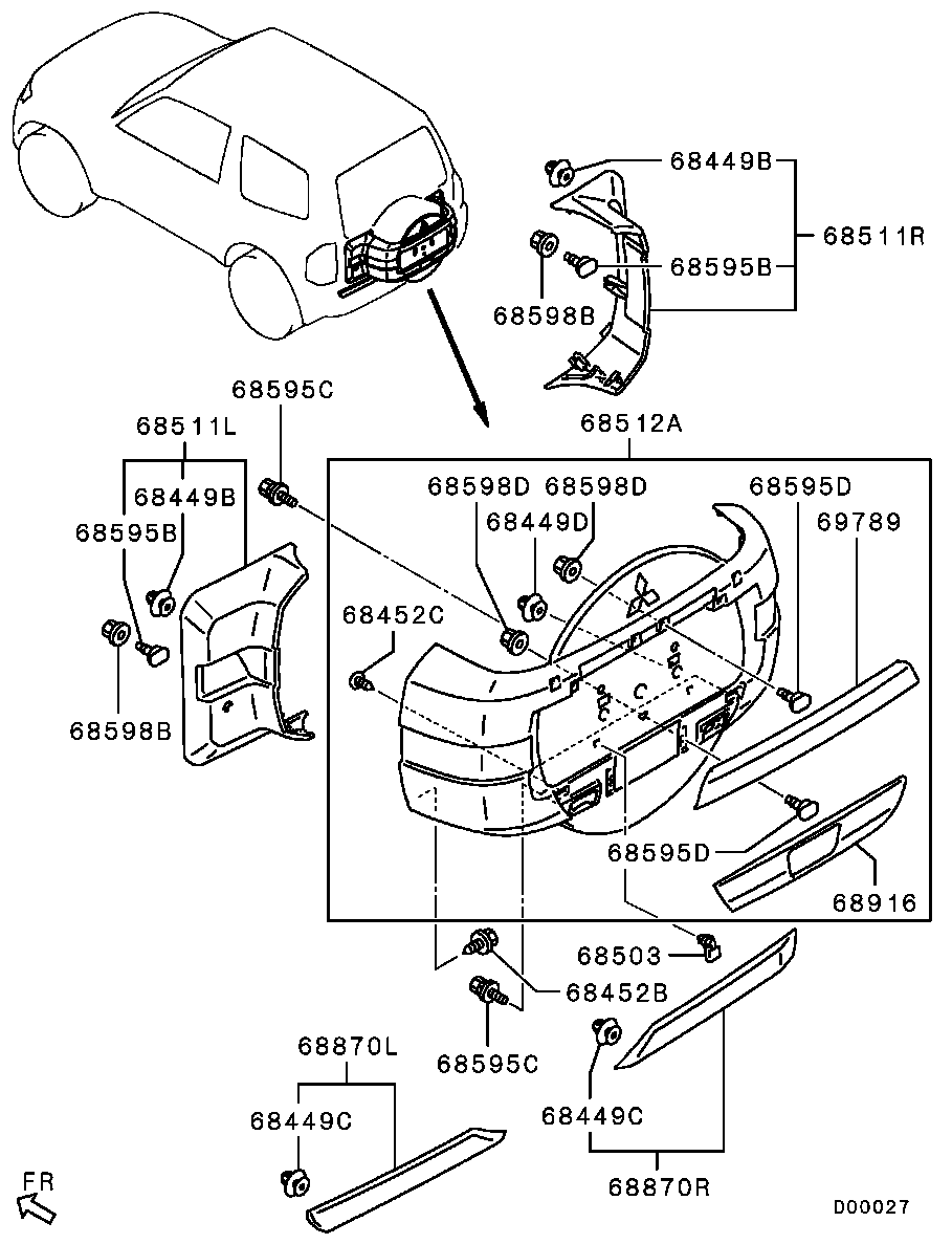 Vidrio del panel de la puerta trasera