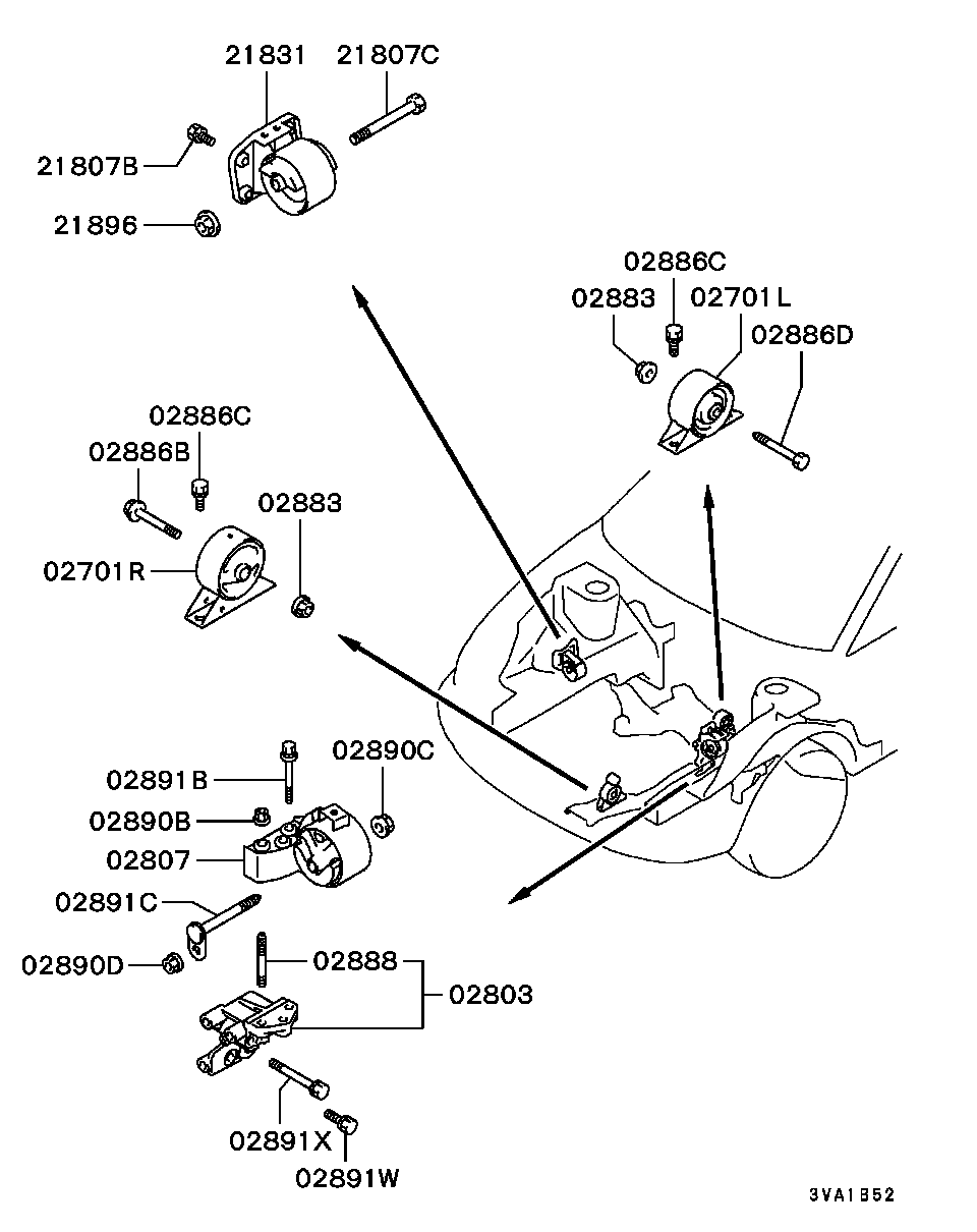 Engine Mounting, Support