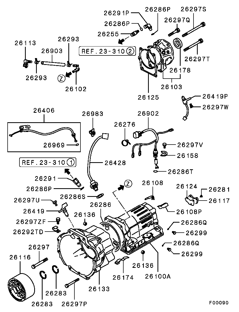 Mr498457 Sensor,a T Speed Mitsubishi 