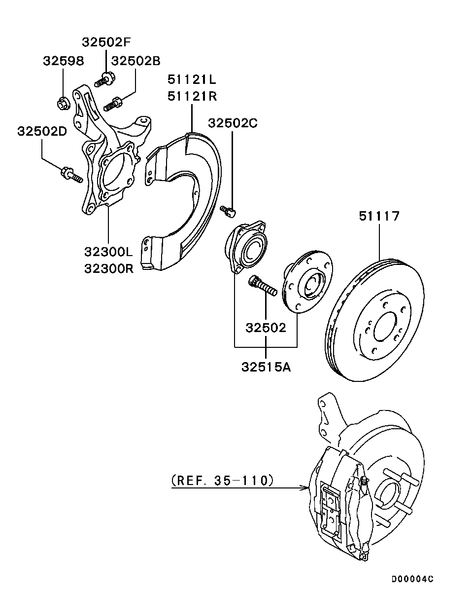 Front Axle Hub Drum