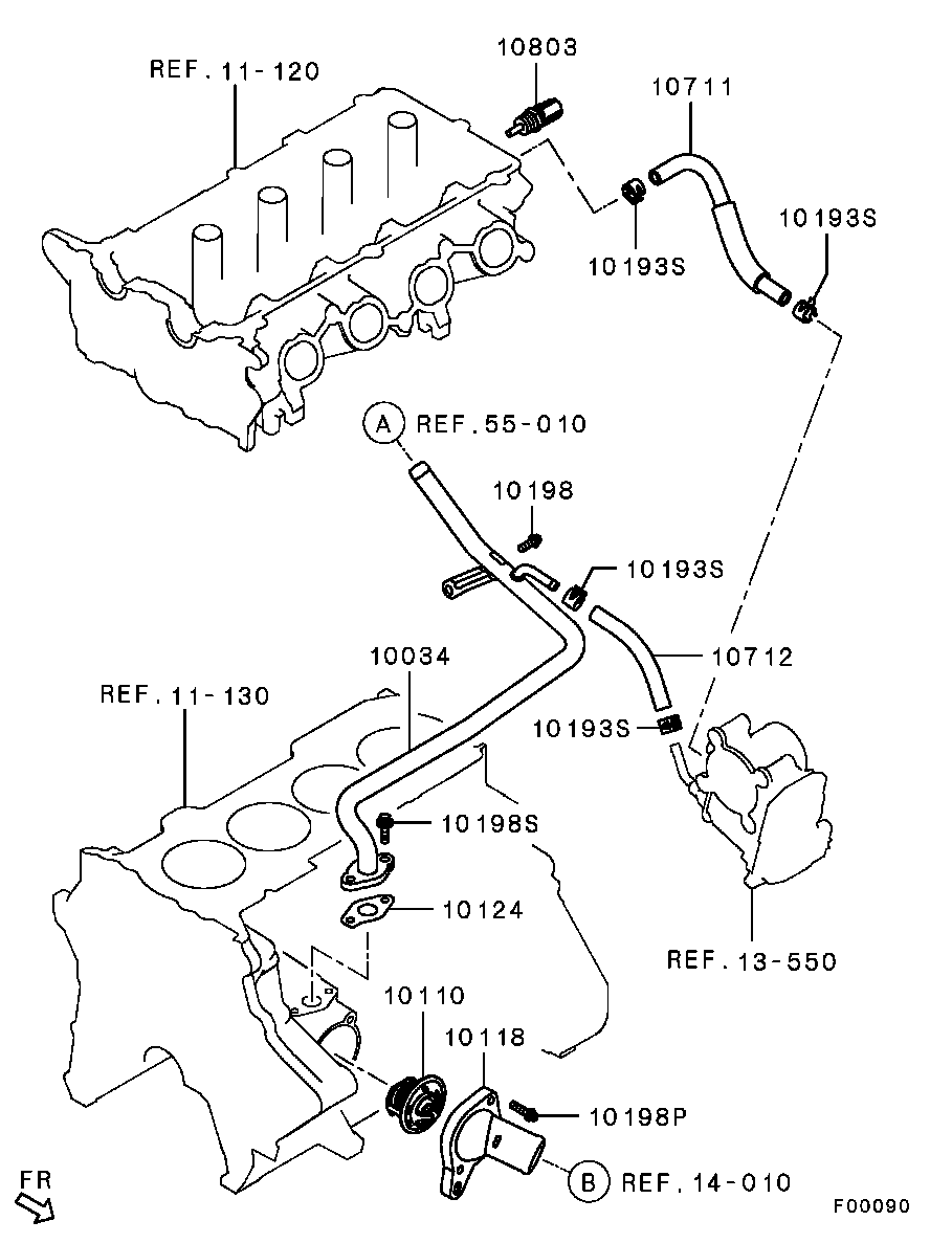 Water Pipe & Thermostat