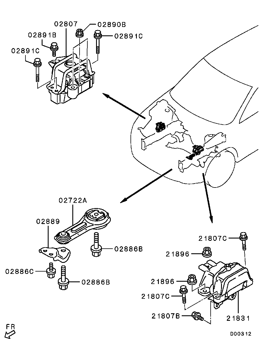 Montaje del motor, soporte
