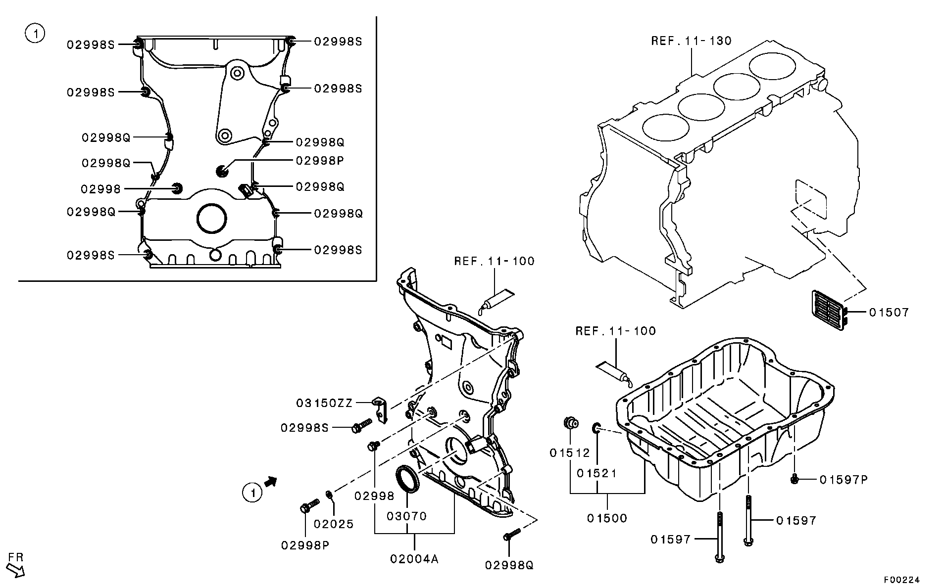 Cover, Rear Plate & Oil Pan