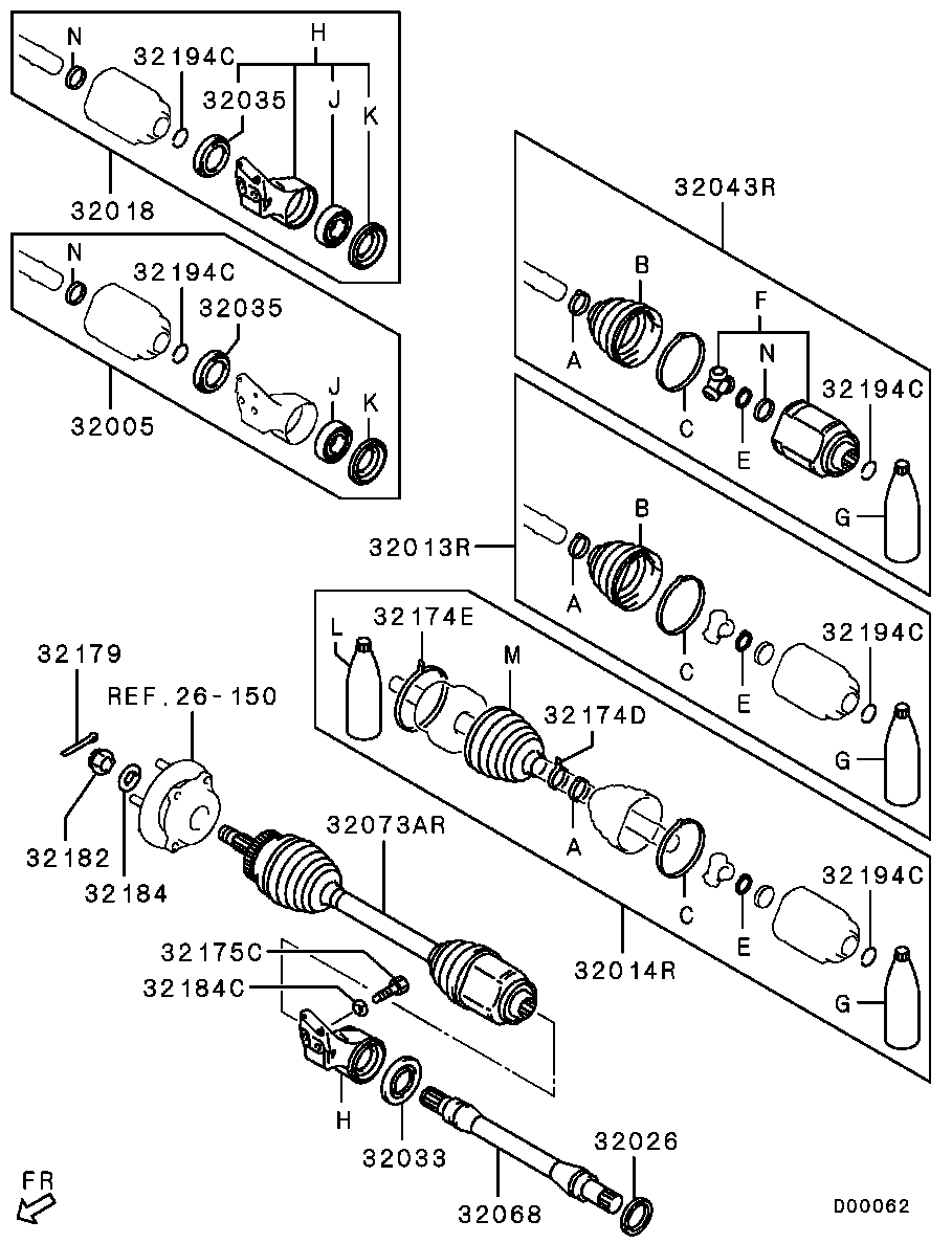 Front Axle Drive Shaft