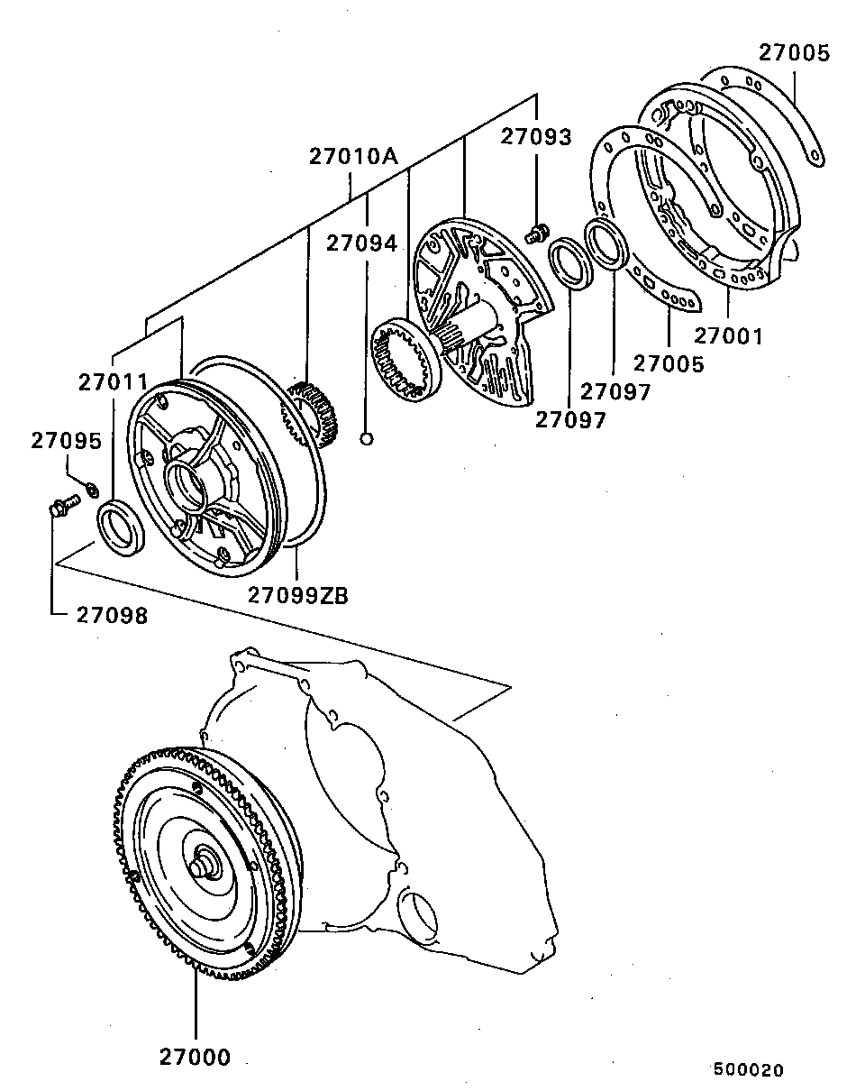 Transmission Torque Converter & Oil Pump