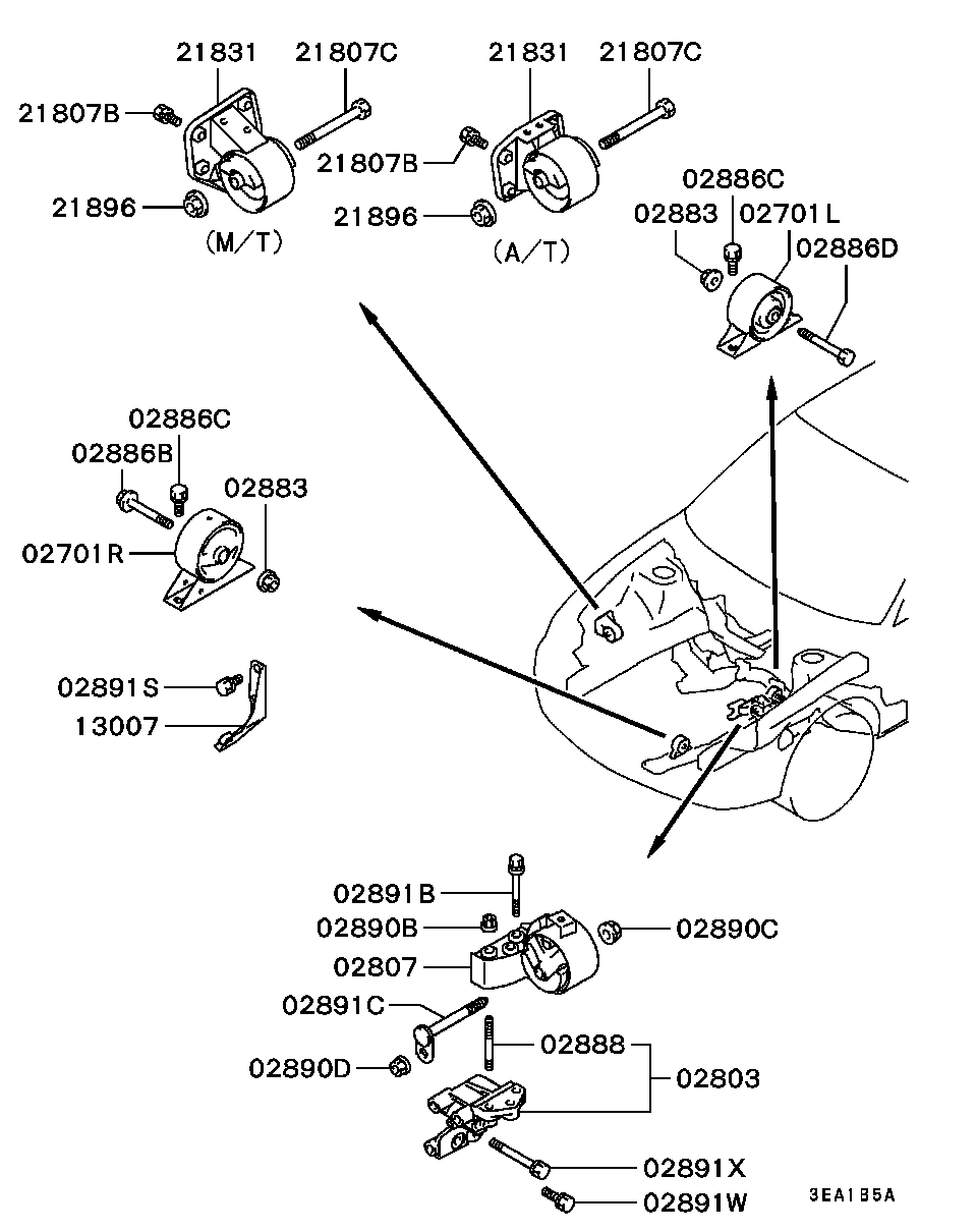 Engine Mounting, Support