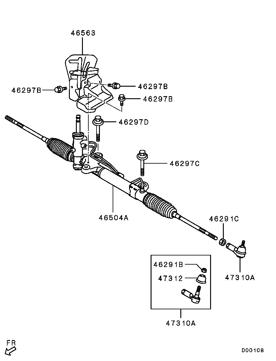 4410A025 Gear & Link Assy,P/S Mitsubishi | YoshiParts