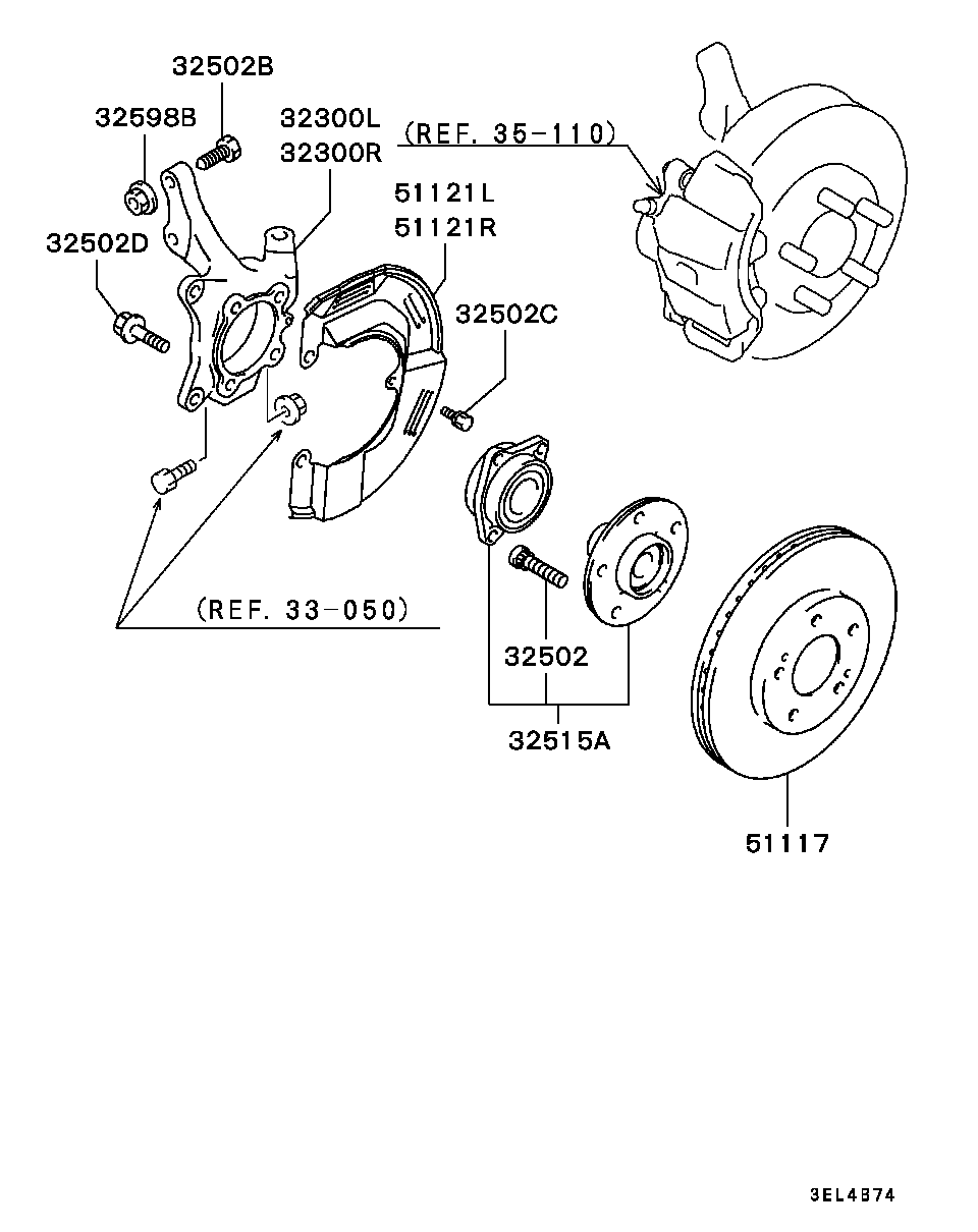 Front Axle Hub Drum