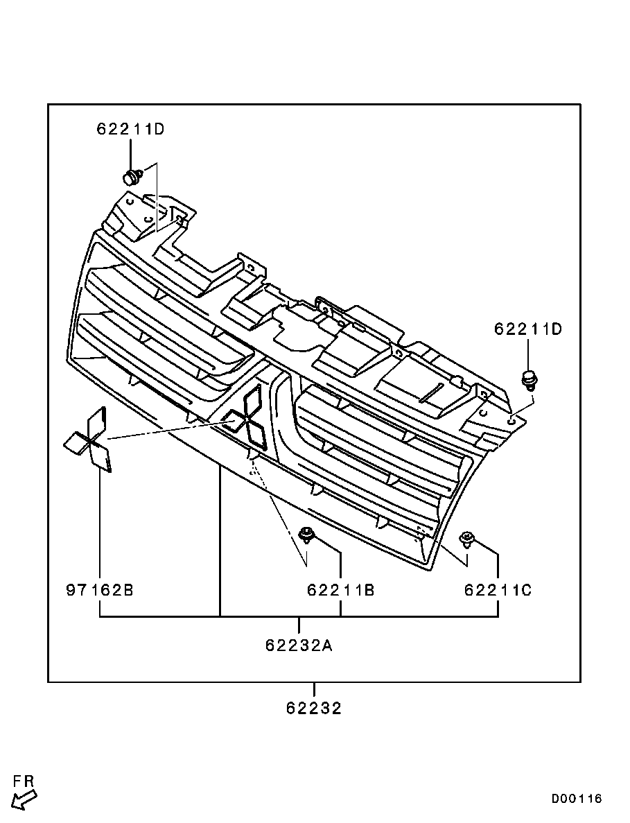 Radiator Grille Headlamp Bezel