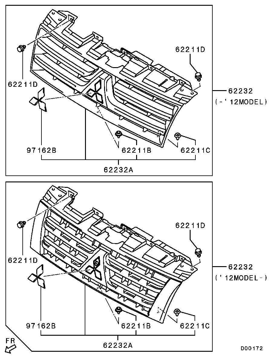 Radiator Grille Headlamp Bezel