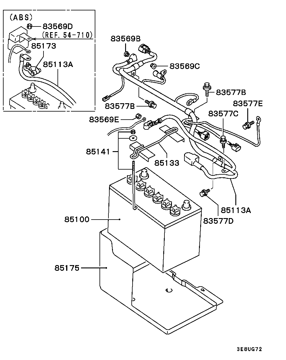 Battery Cable & Bracket