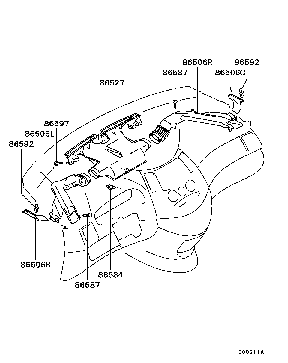Defroster Nozzle Duct