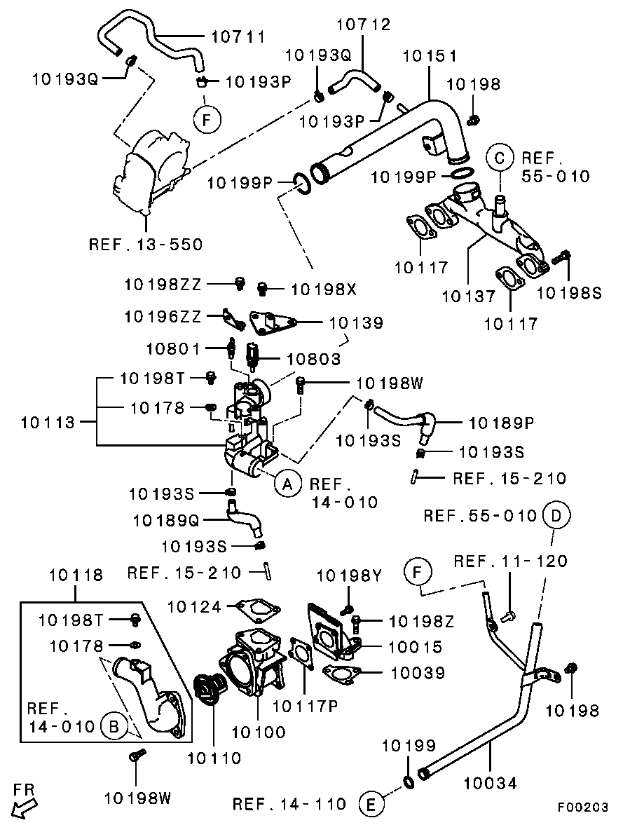 Water Pipe & Thermostat