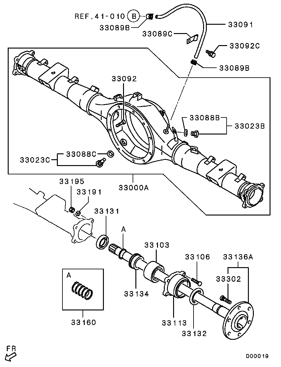Rear Axle Housing Shaft