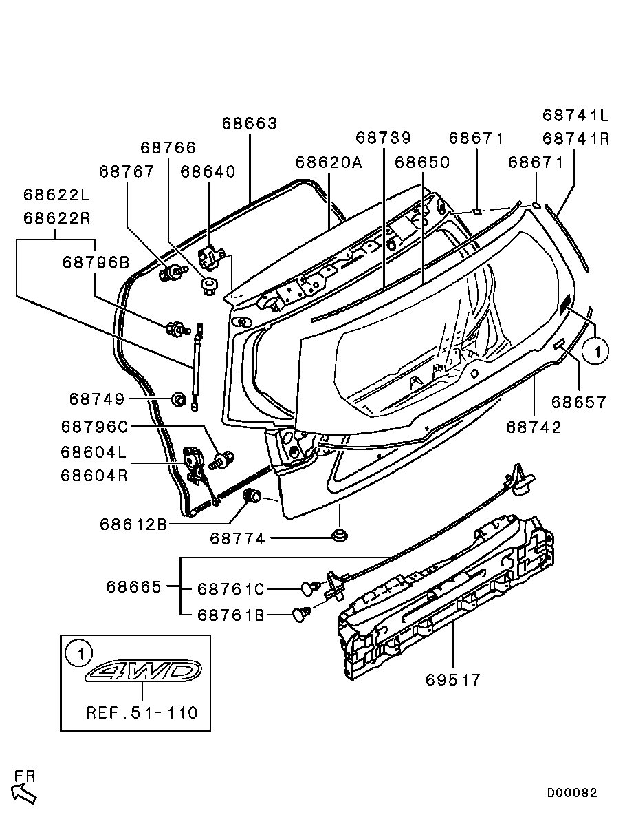 Tailgate Panel Glass