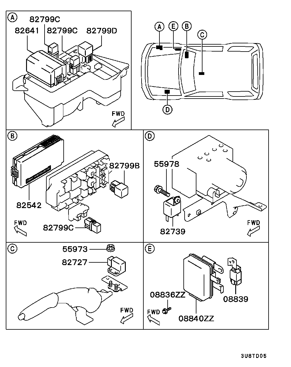 Relé, intermitente y sensor