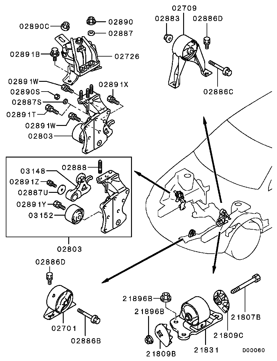 Engine Mounting, Support