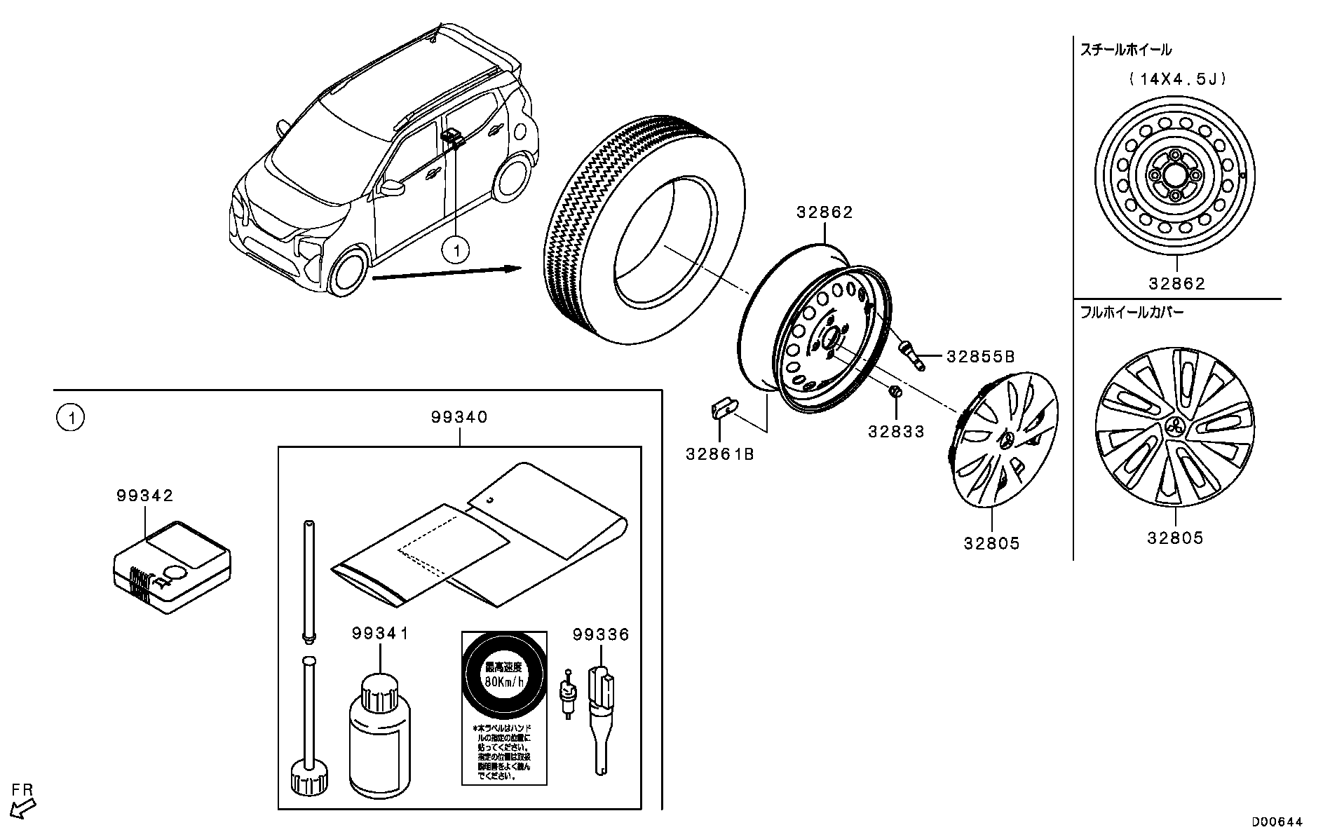 Wheel, Tire & Cover