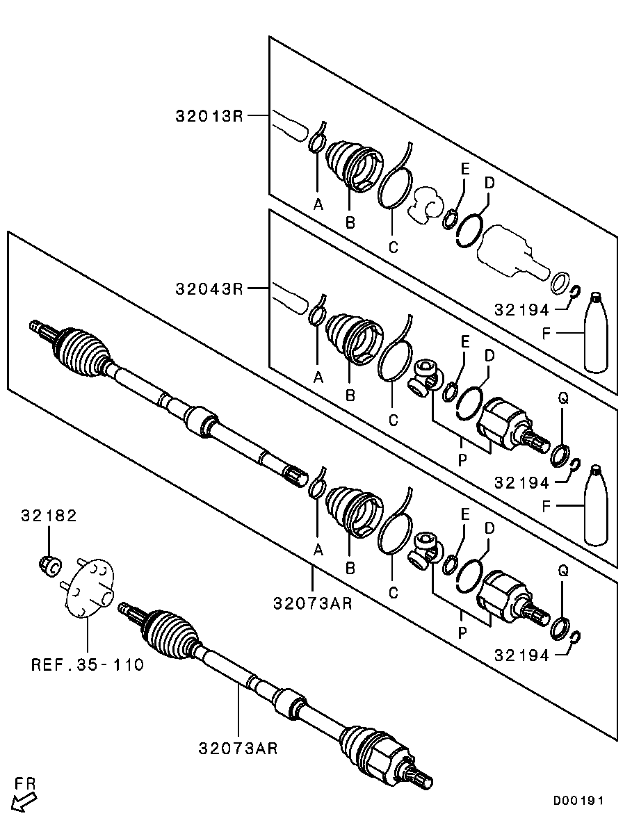 Front Axle Drive Shaft