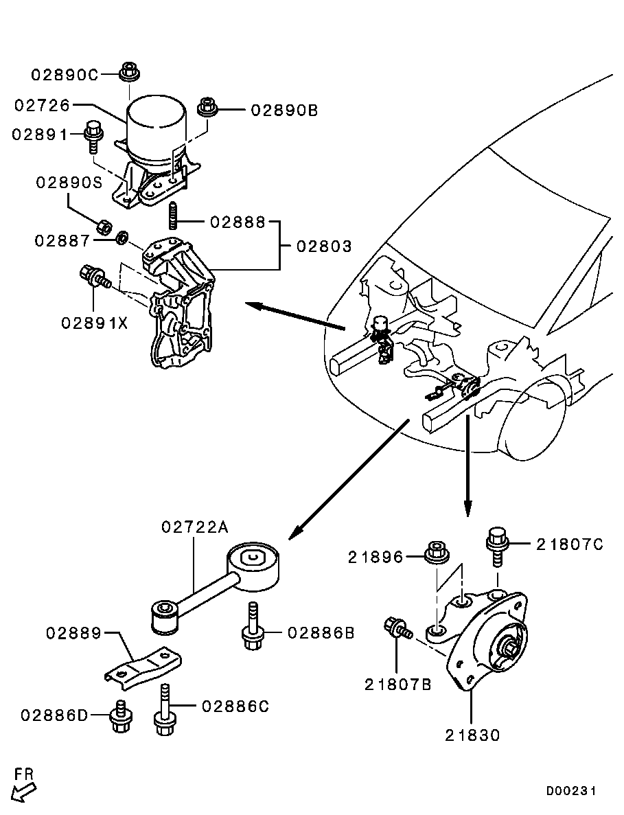 Engine Mounting, Support