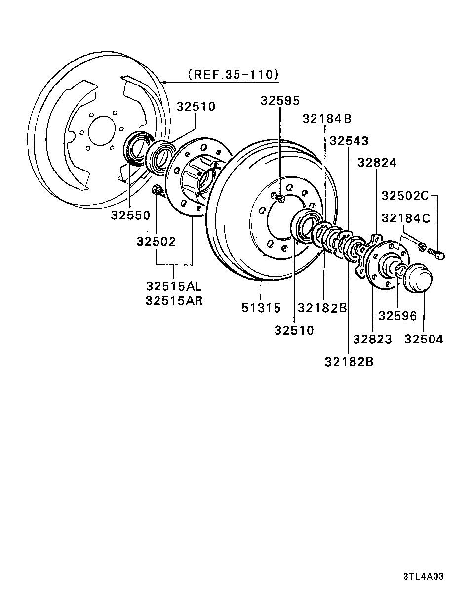 Front Axle Hub Drum