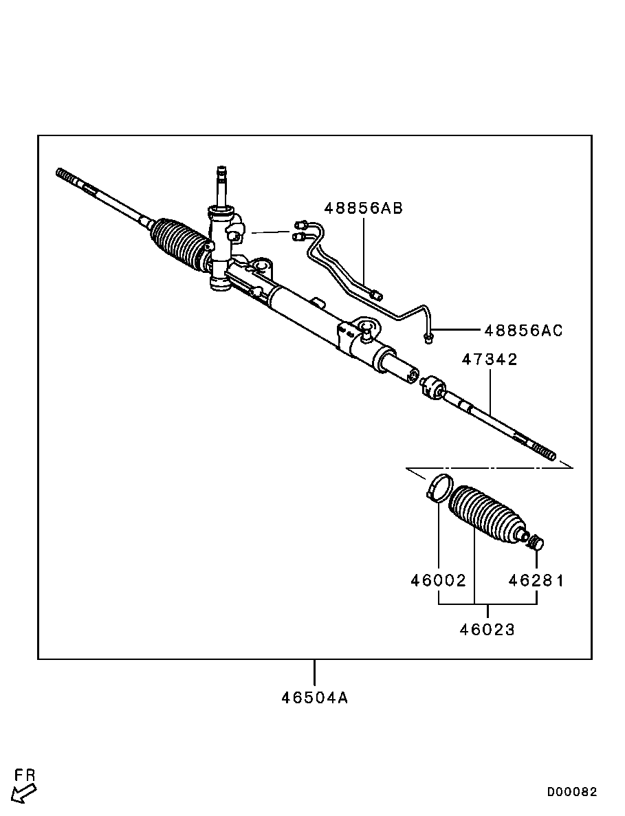 4410A452 Bellows,Steering Gear Mitsubishi | YoshiParts