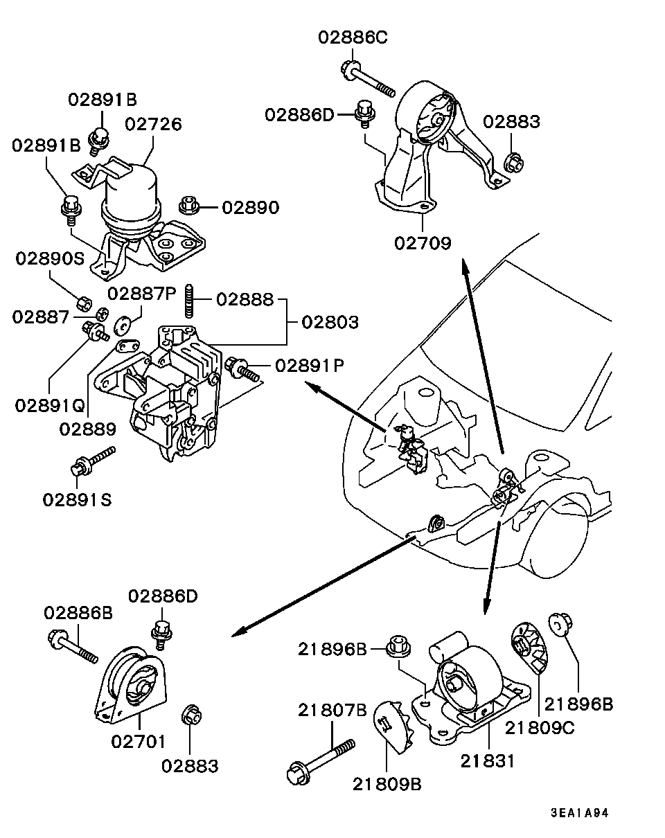 Montaje del motor, soporte