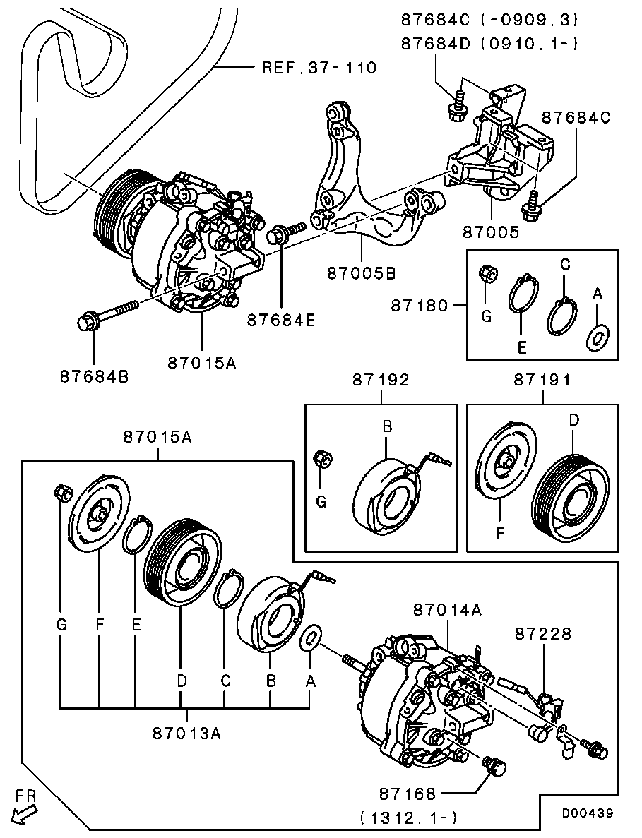 A/C Condenser, Piping