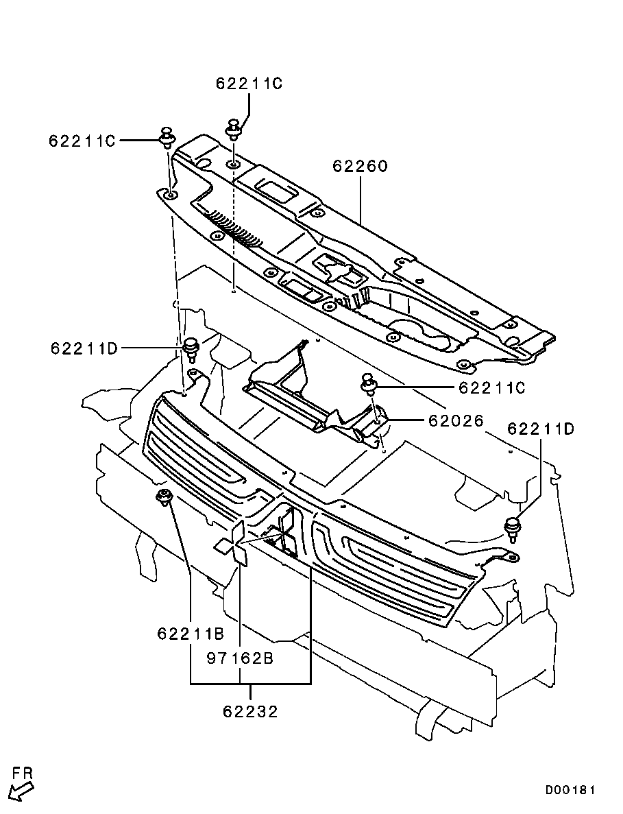 Radiator Grille Headlamp Bezel