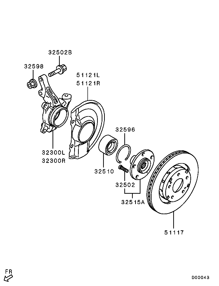 Front Axle Hub Drum