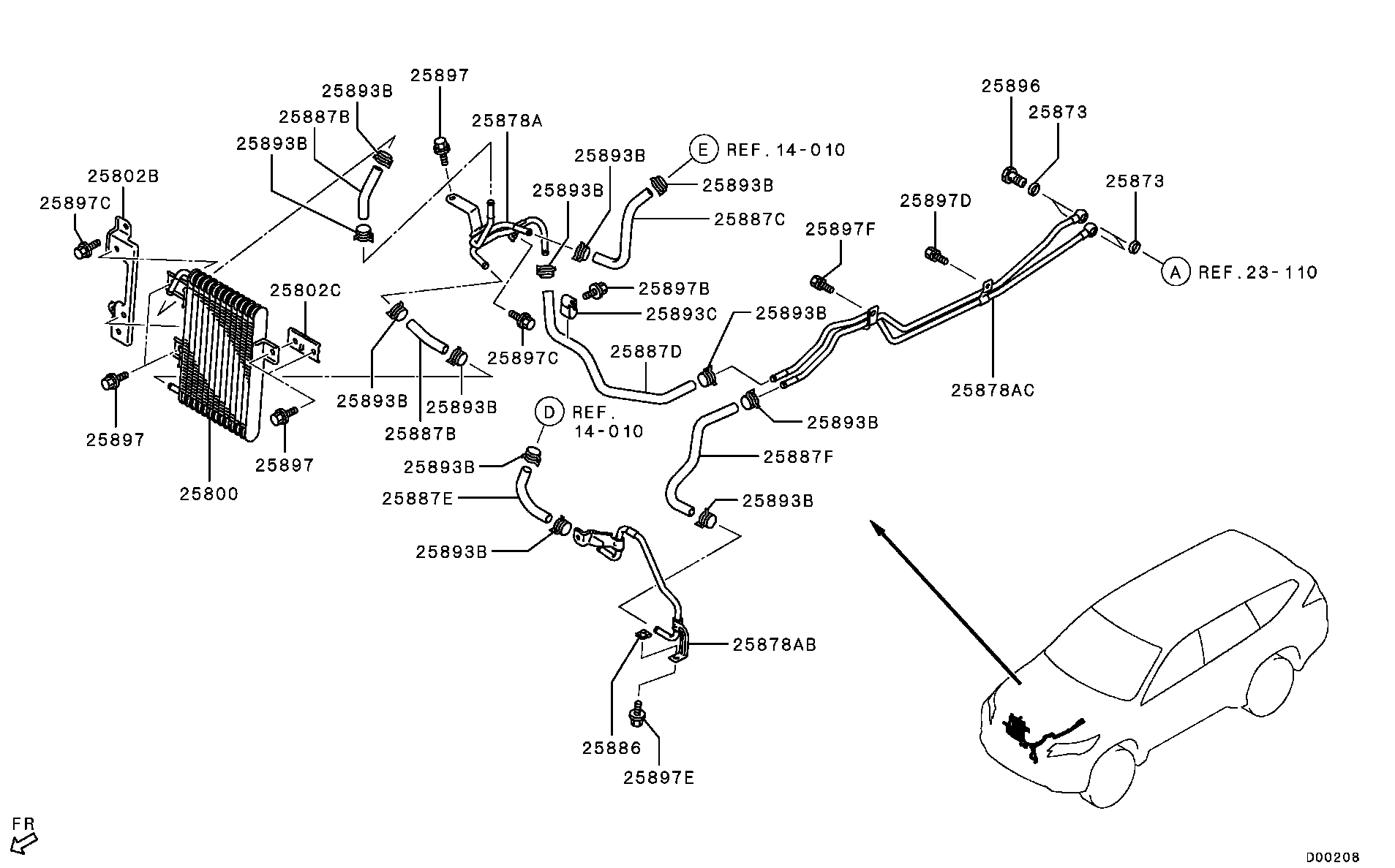 Transmission Oil Cooler & Tube