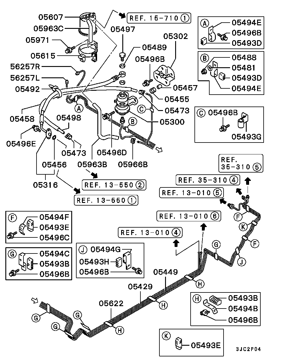 Control de gas de vapor de la línea de combustible