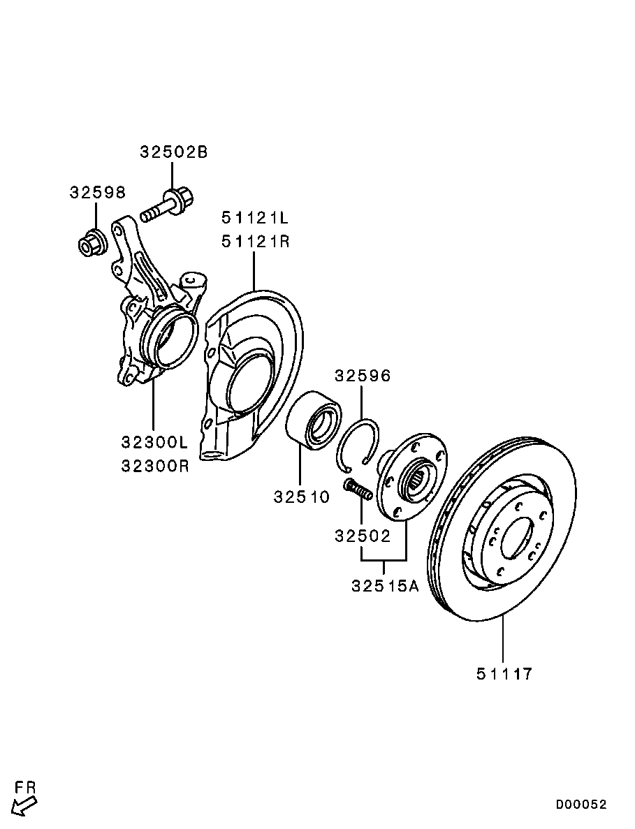 Front Axle Hub Drum