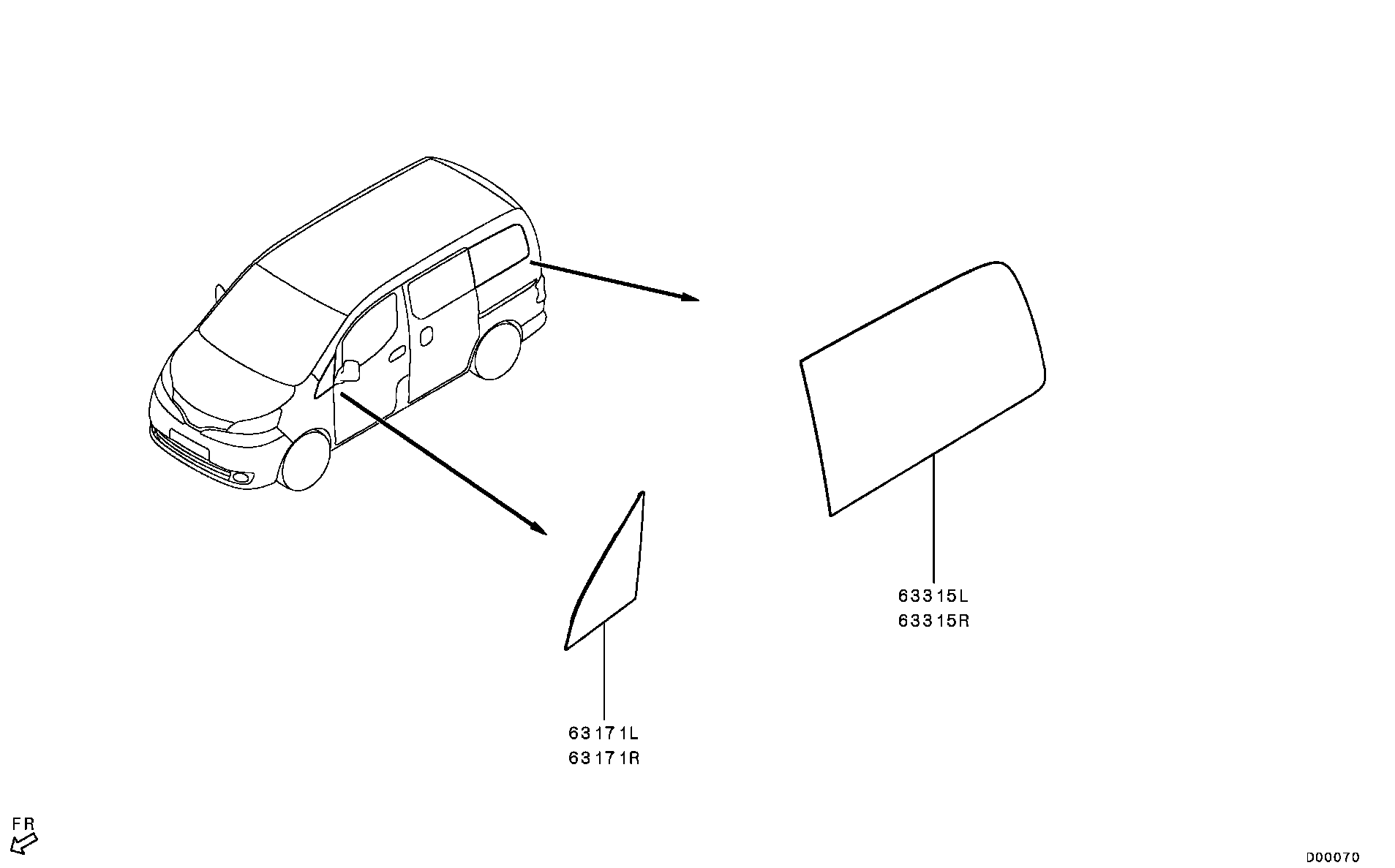 Moldura de vidrio para ventanas