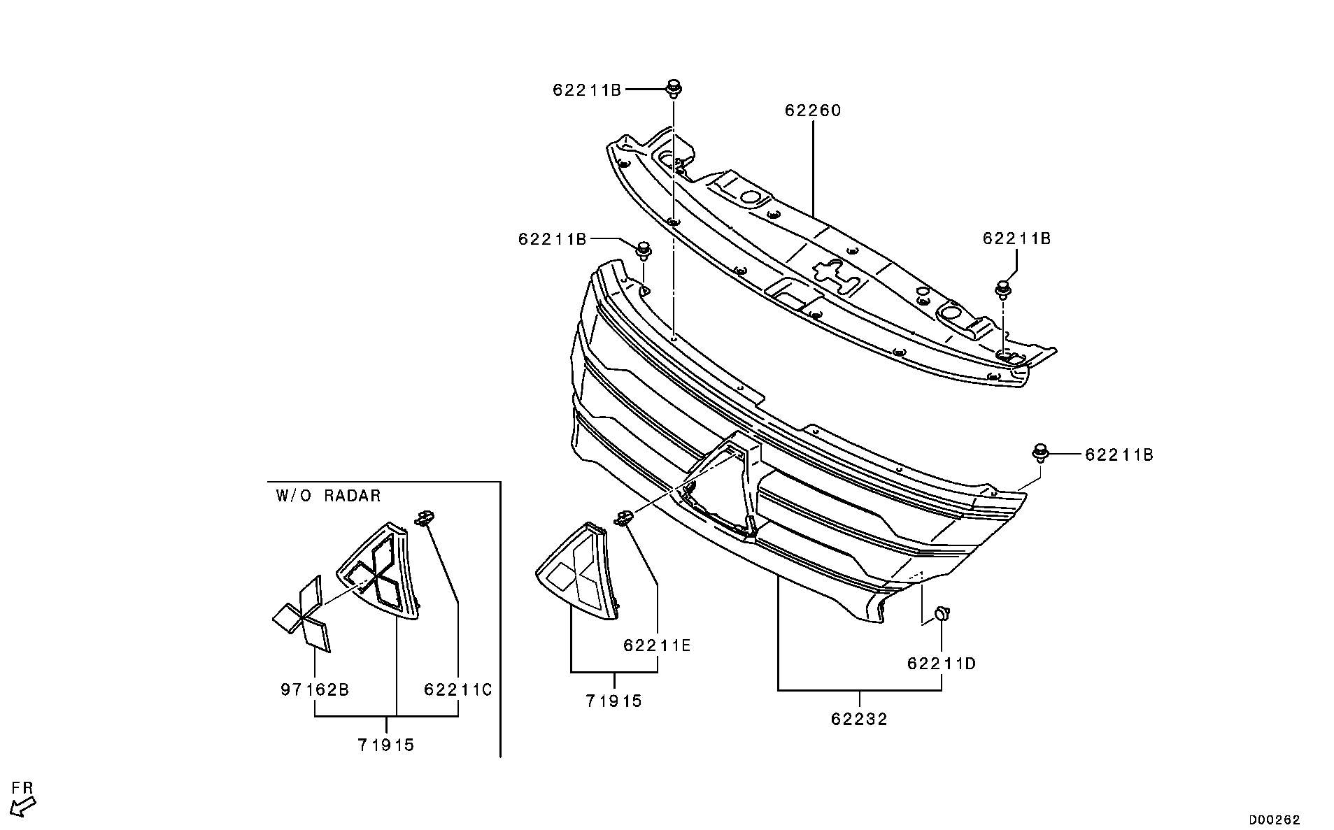 Radiator Grille Headlamp Bezel
