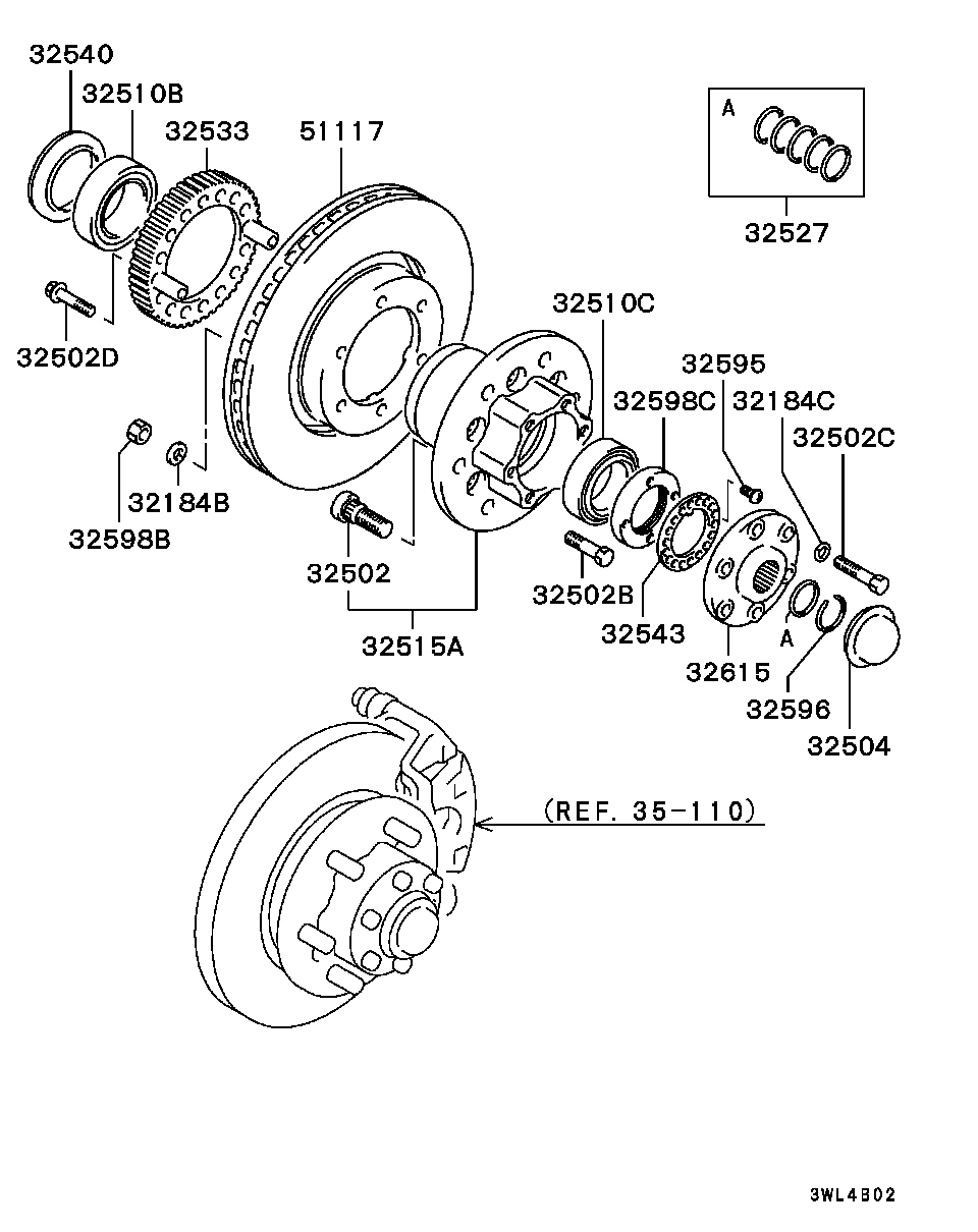 Front Axle Hub Drum