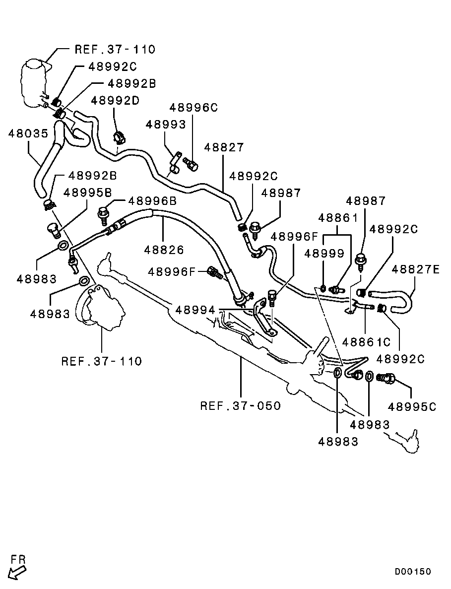 Power Steering Oil Line