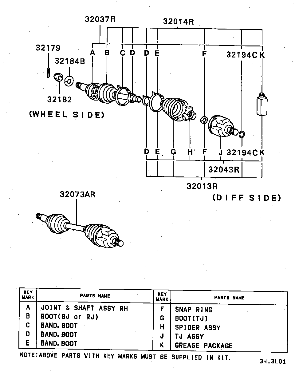 Front Axle Drive Shaft
