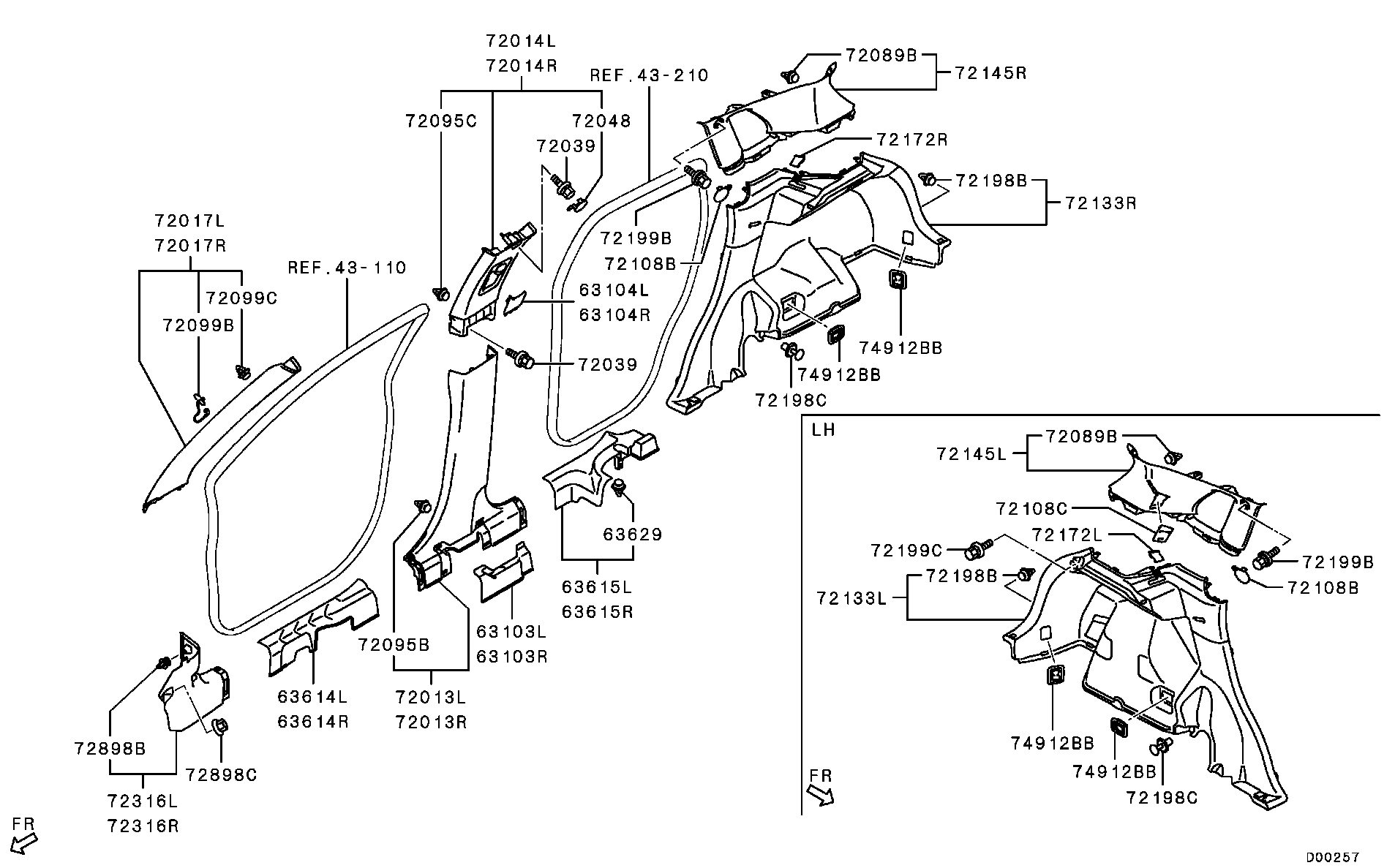 7656A139XA Scuff Plate,Rr Lh Mitsubishi | YoshiParts