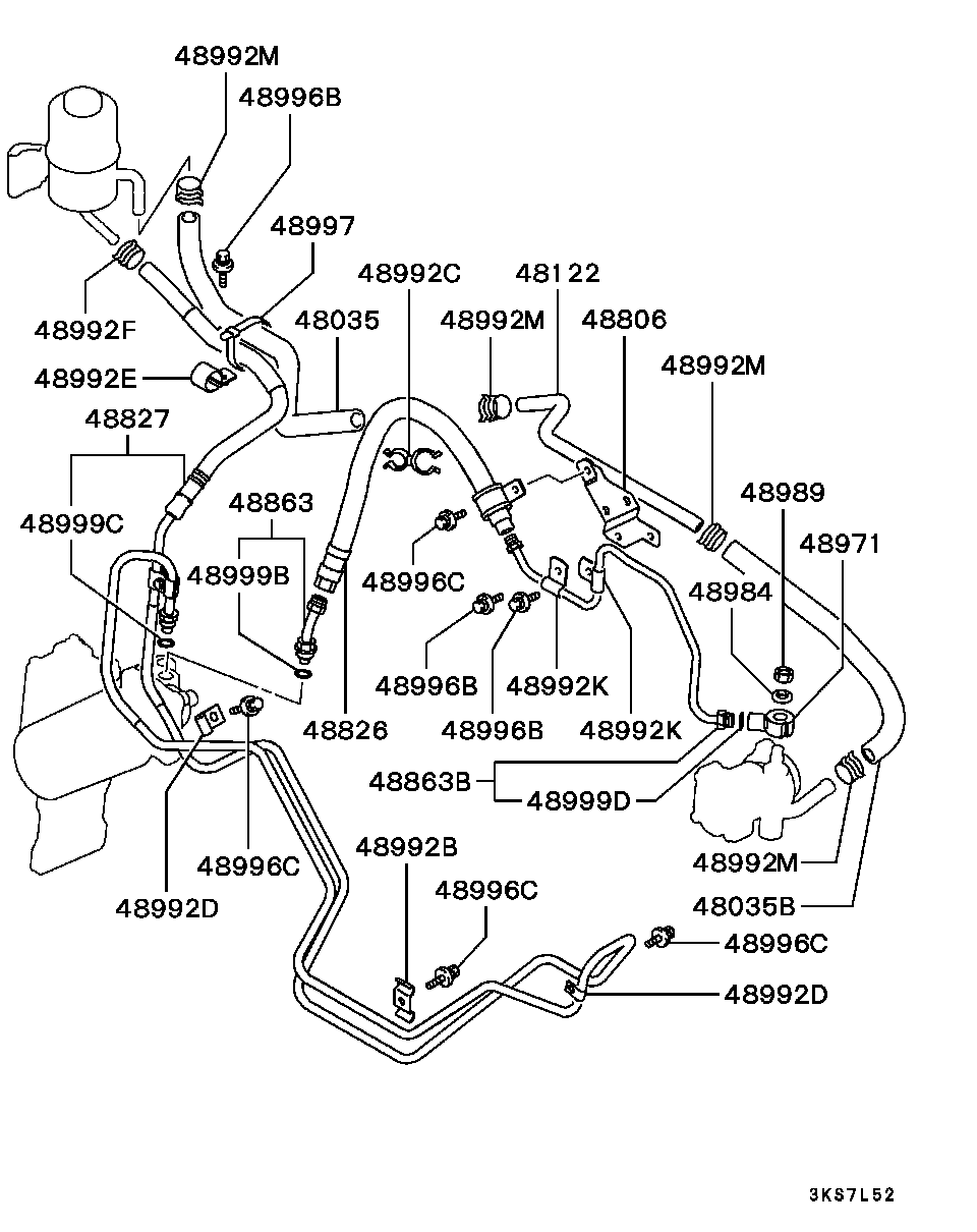 Power Steering Oil Line