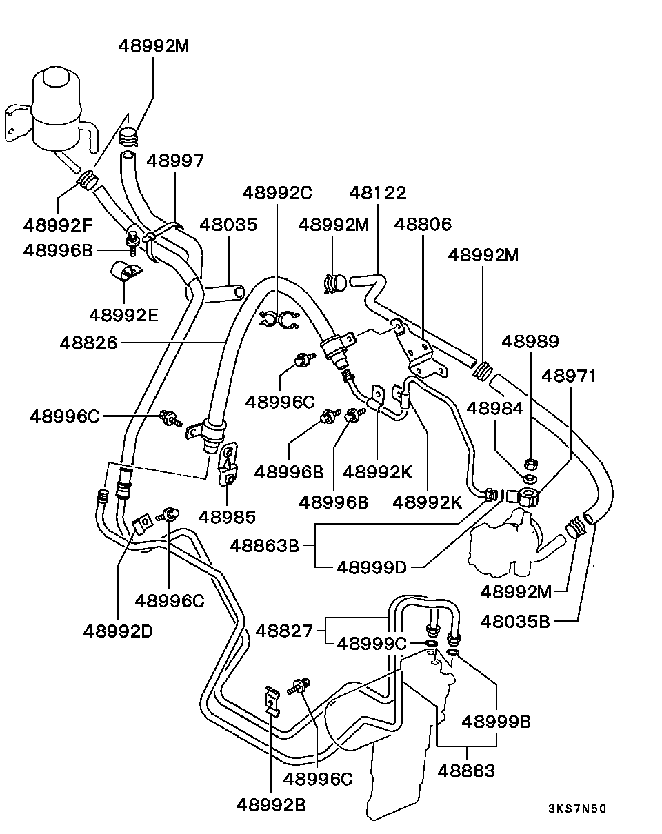 Power Steering Oil Line