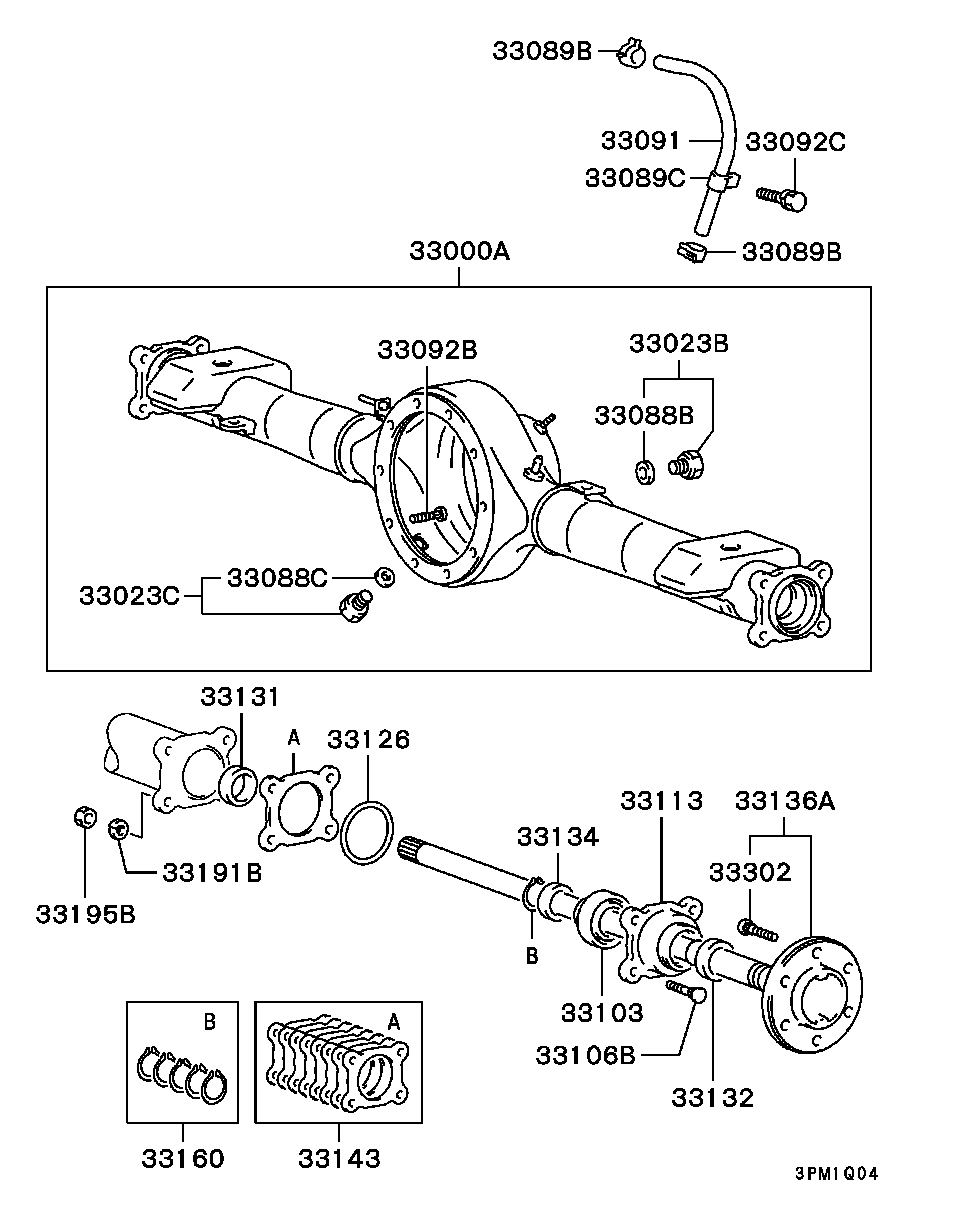 Rear Axle Housing Shaft