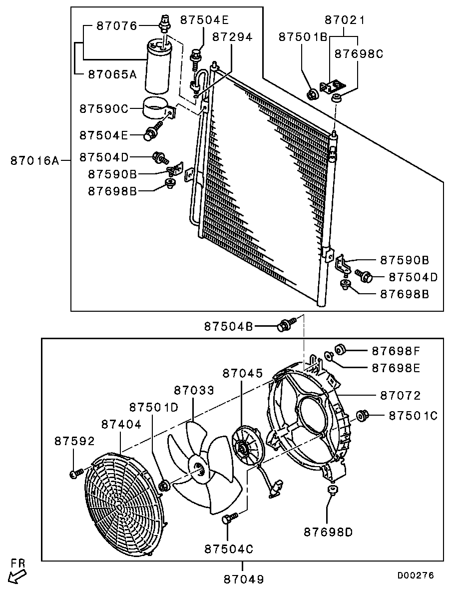 A/C Condenser, Piping