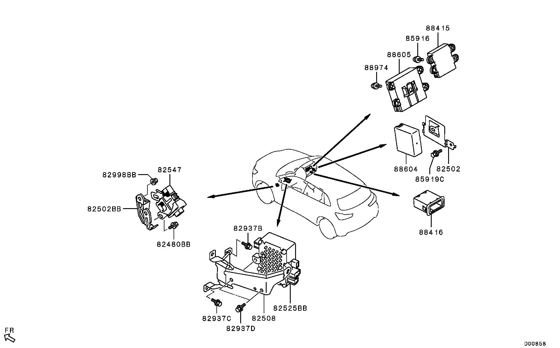 Relé, intermitente y sensor