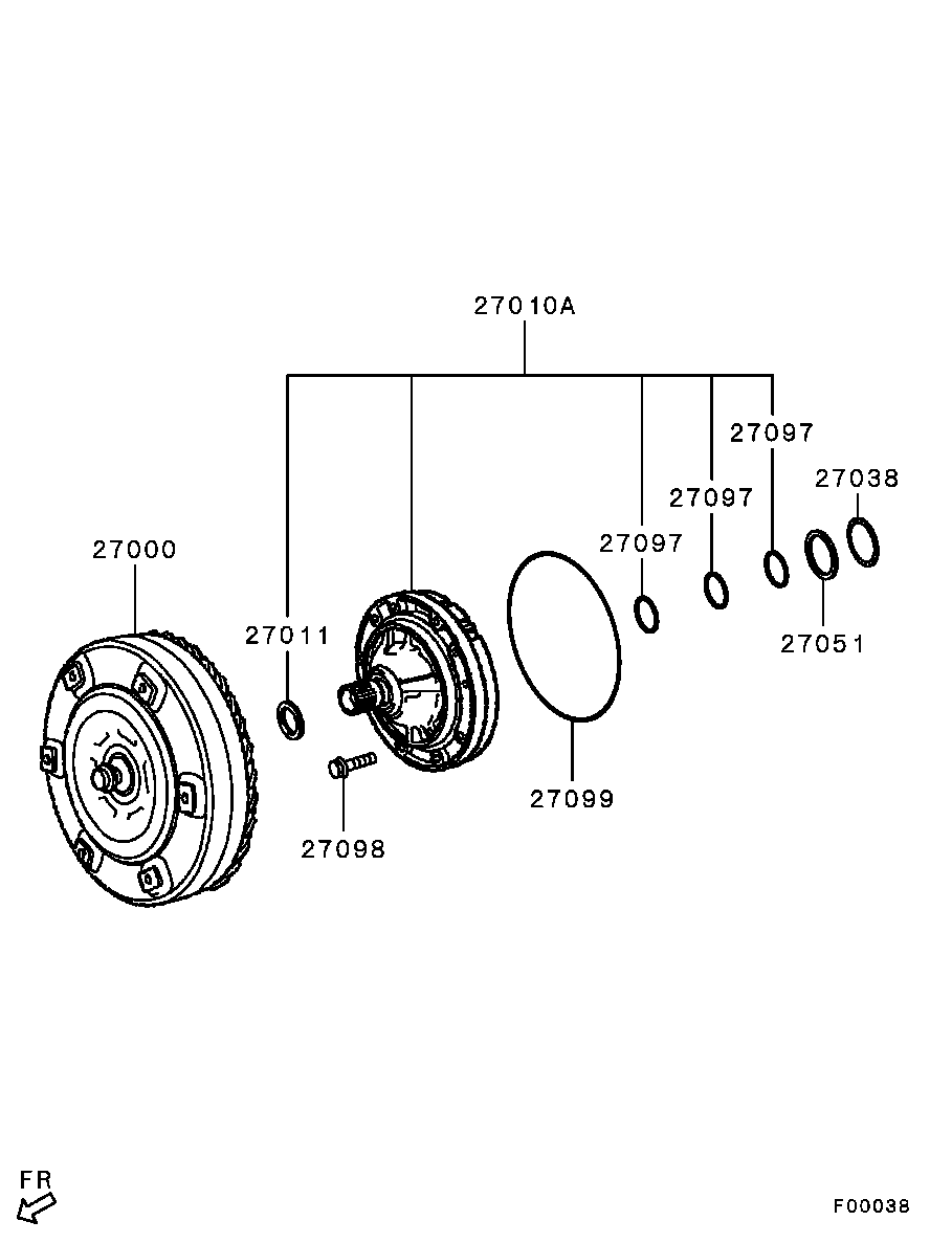 Transmission Torque Converter & Oil Pump