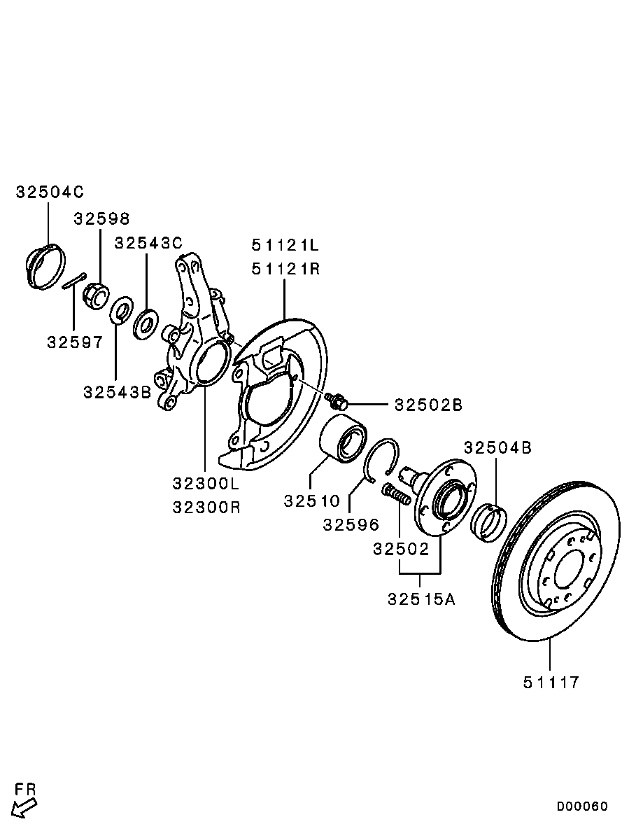 Front Axle Hub Drum