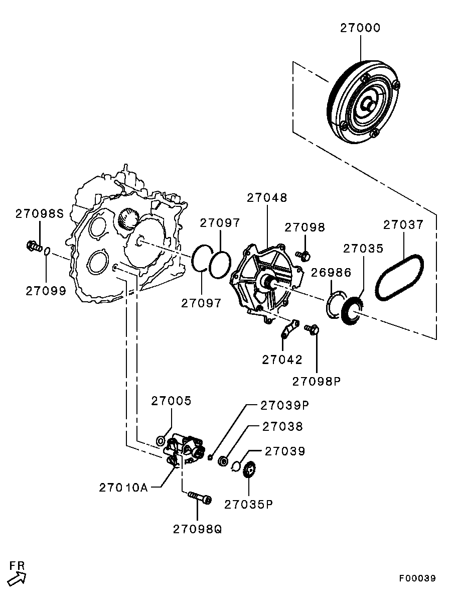 Transmission Torque Converter & Oil Pump
