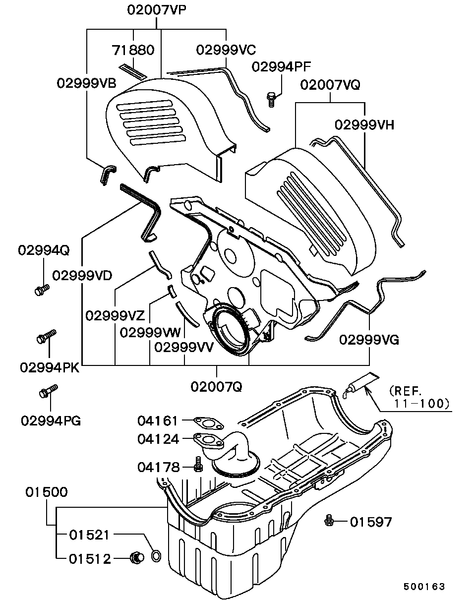 Cover, Rear Plate & Oil Pan