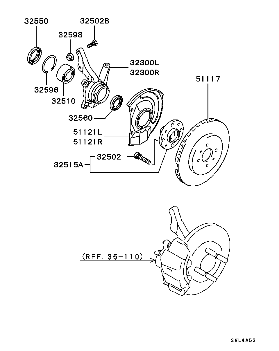 Front Axle Hub Drum