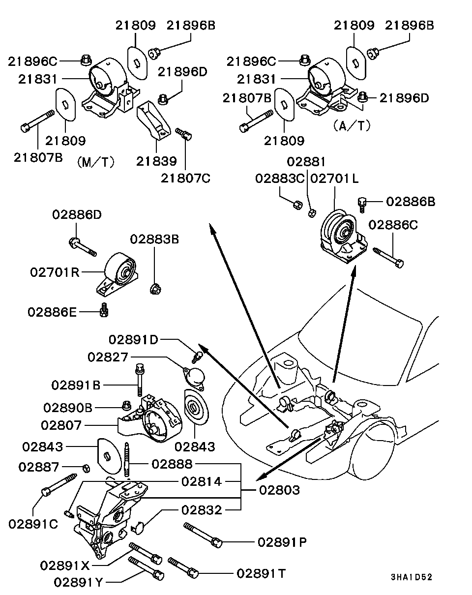 Engine Mounting, Support